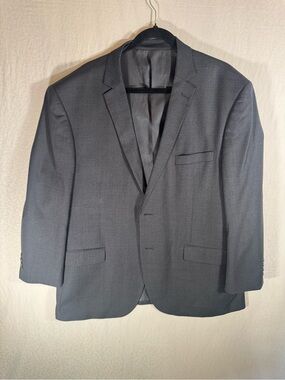 Bocaccio Uomo Men’s 46R Charcoal Gray 2-Piece Suit Stretch